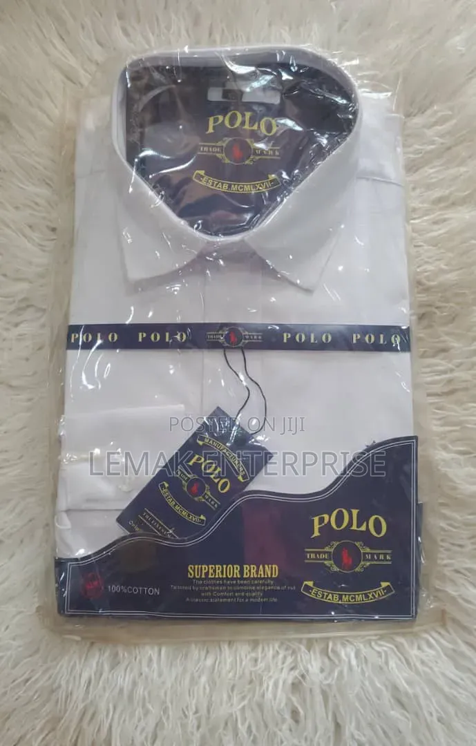 Polo Ralph Lauren Long-Sleeve White Dress Shirt