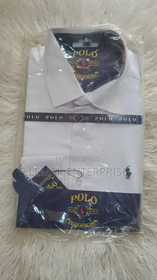 Polo Ralph Lauren Long-Sleeve White Dress Shirt