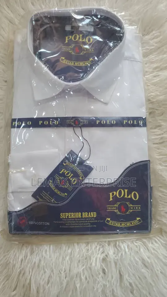 Polo Ralph Lauren Long-Sleeve White Dress Shirt