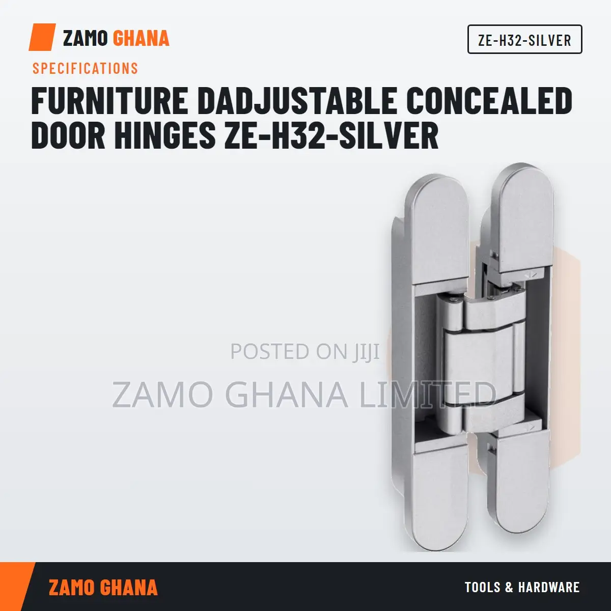 Furniture Dadjustable Concealed Door Hinges Ze-H32-Sil - ZE-H32-SILVER