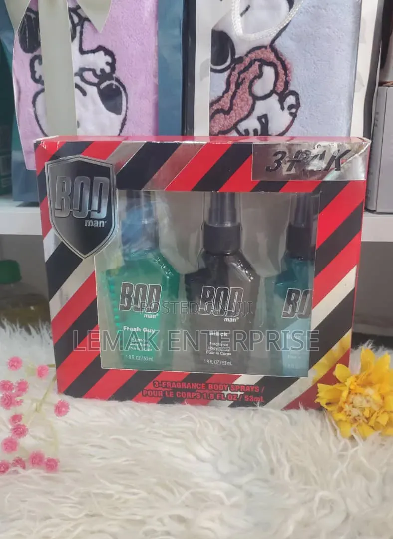 BOD Man Fragrance Body Spray 3-Pak Gift Set