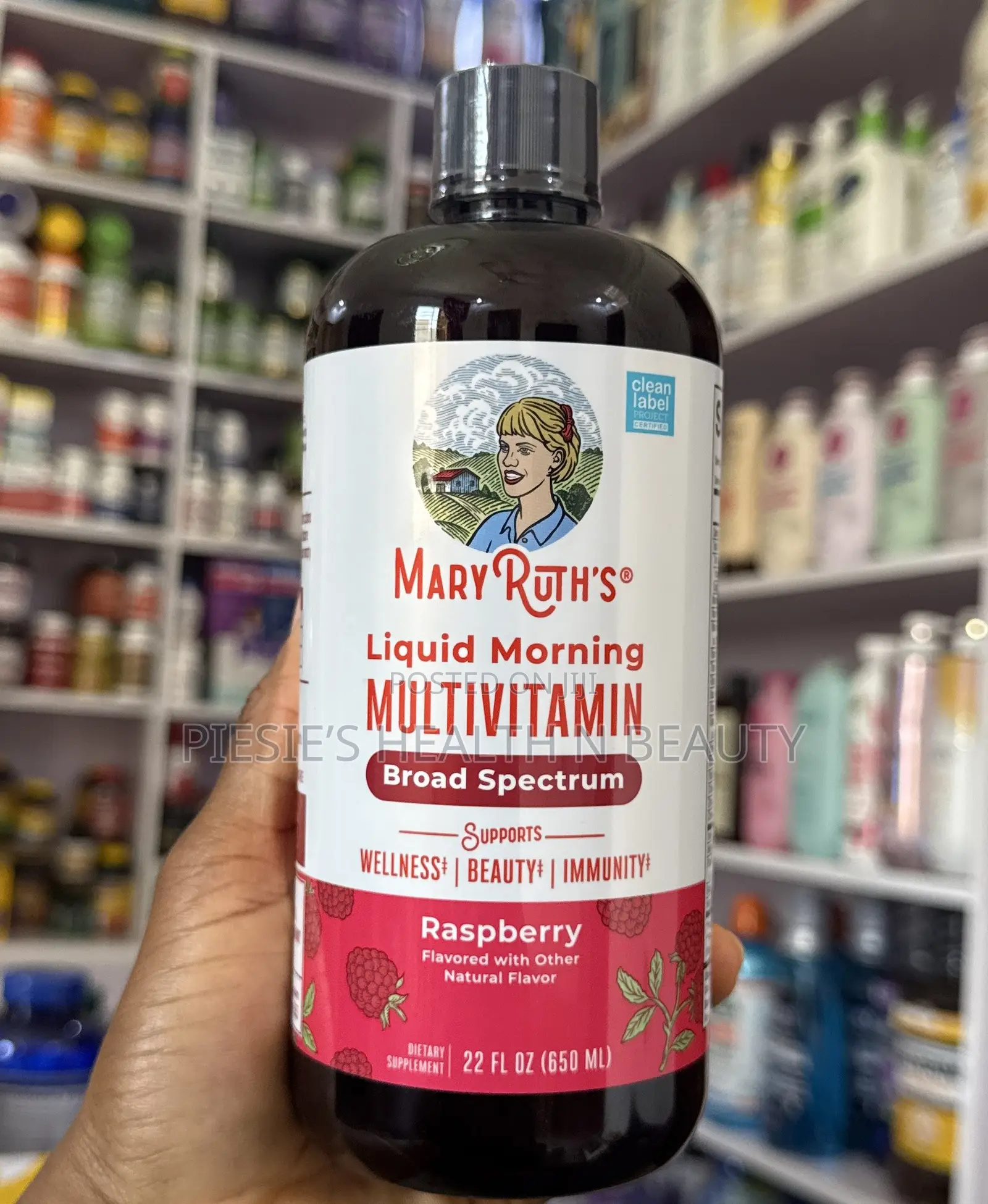 MARYRUTH'S Liquid Morning Multivitamin for Women, Men & Kids, 650ml