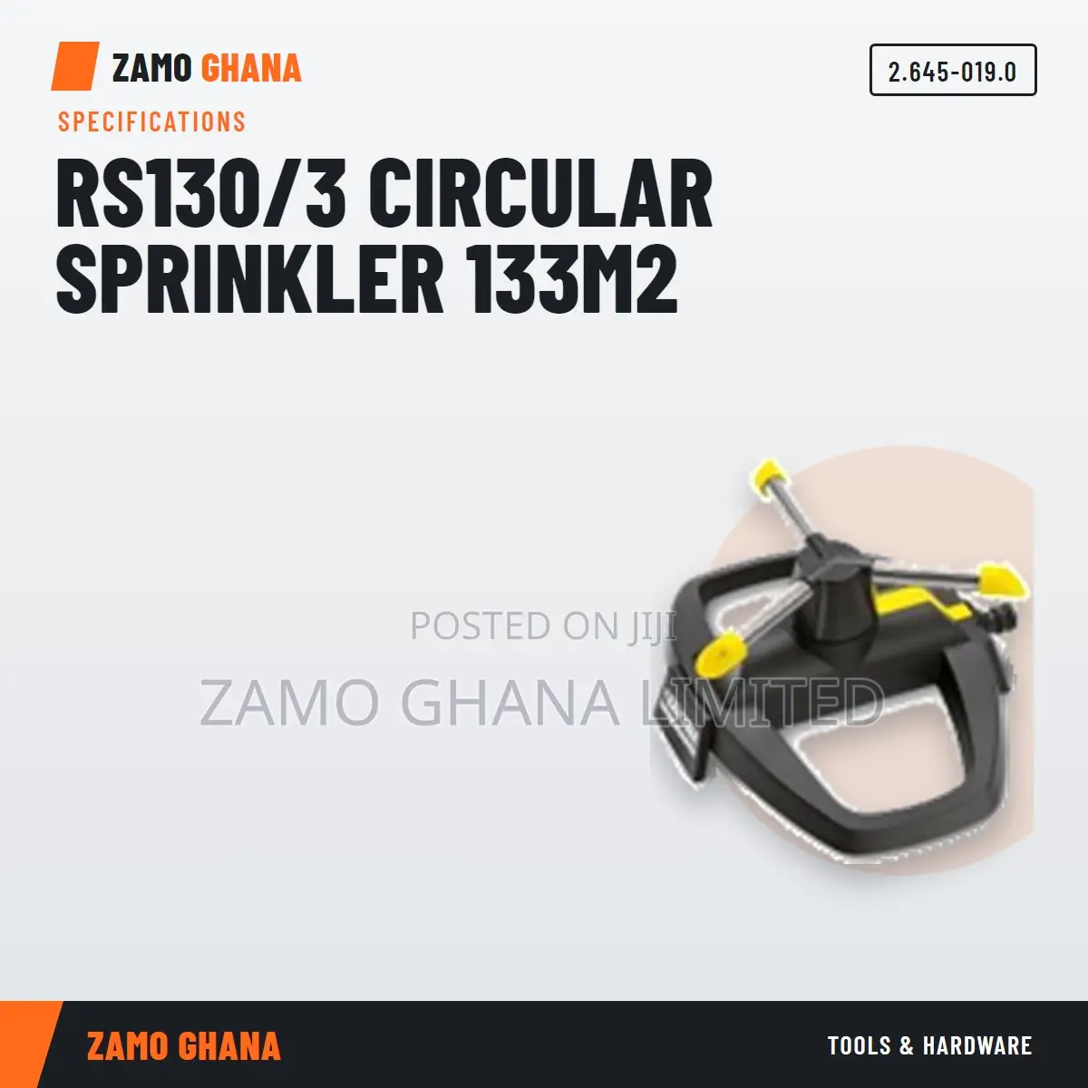 Rs130/3 Circular Sprinkler 133M