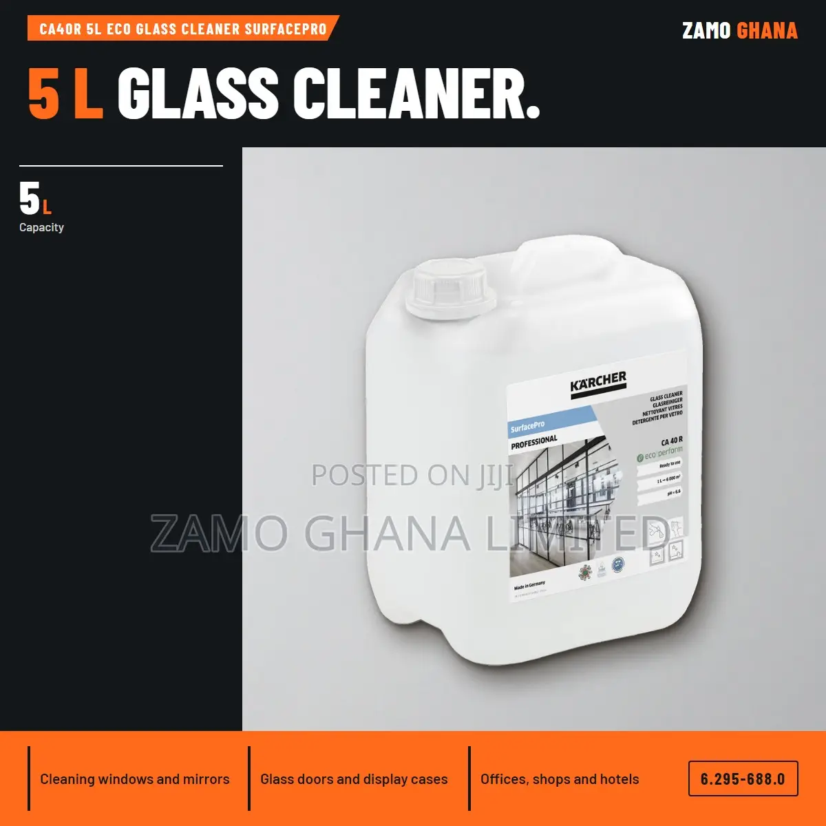 Ca40R 5L Eco Glass Cleaner Surfacepro - 6.295-688.0