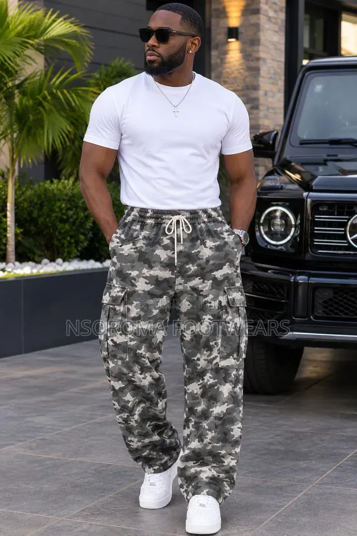 Quality Camo Joggers for Men – Ready Stock, Sizes XL–4XL