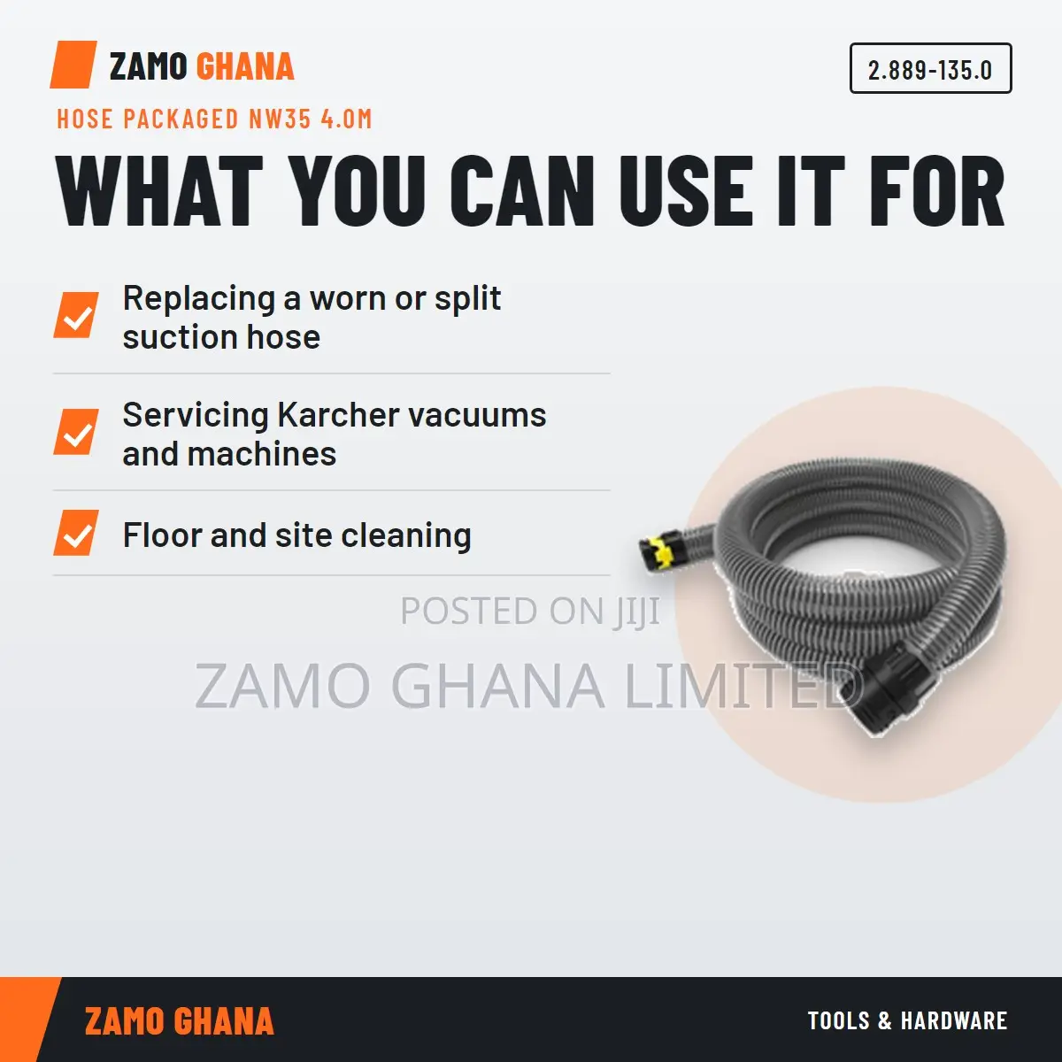 Hose Packaged Nw35 4.0M - 2.889-135.0