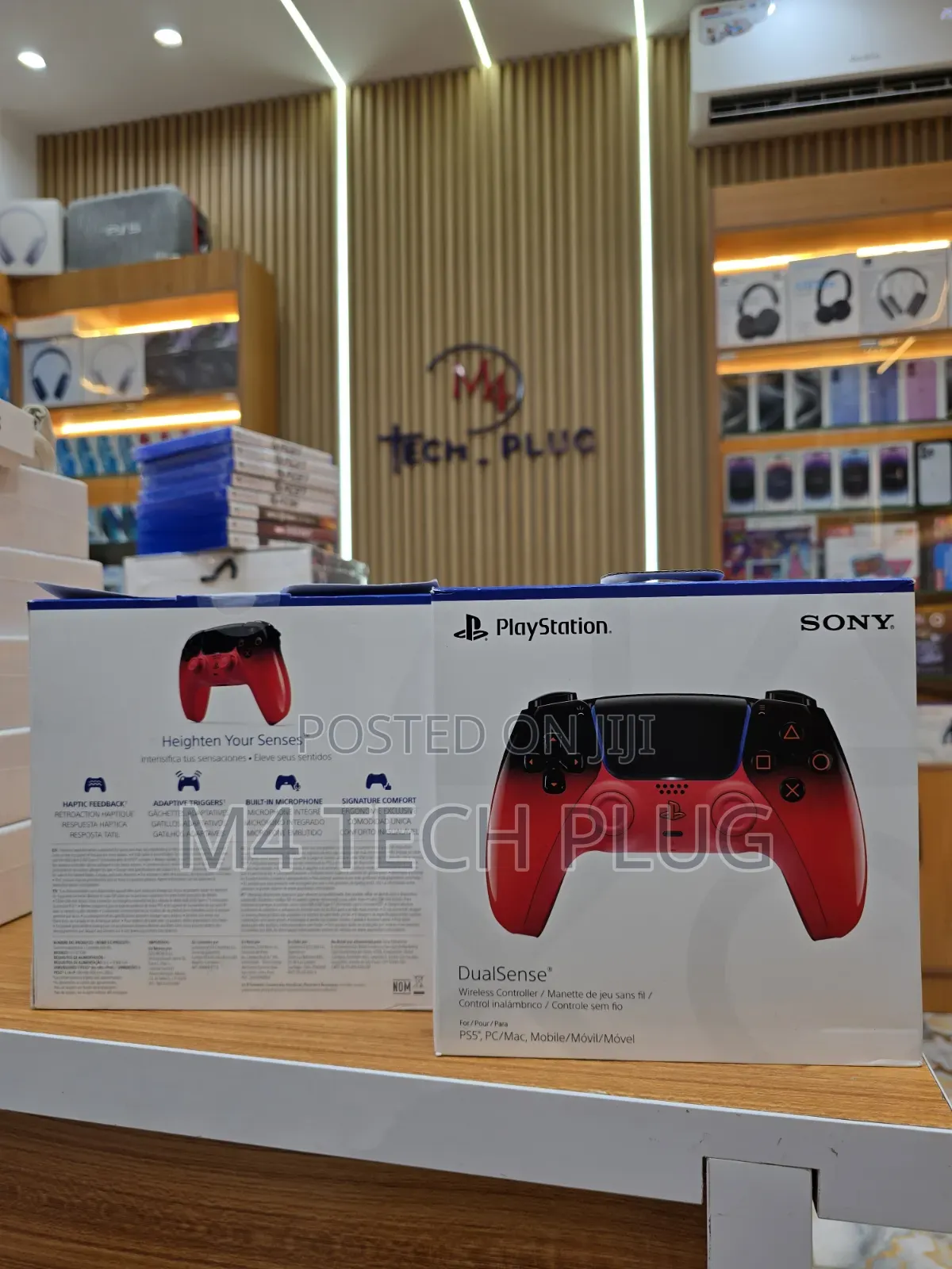 Ps5 Dualsense Controller Tecno Red