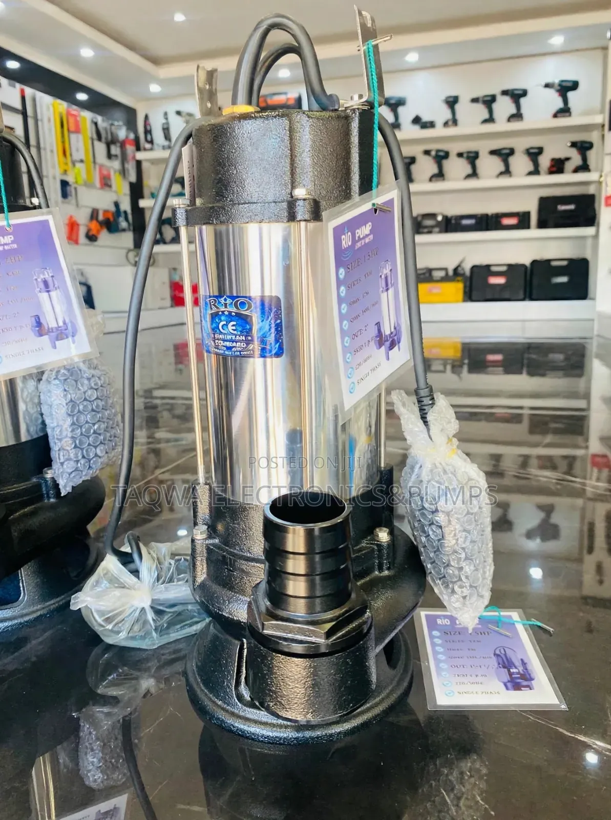 Efficient Rio VXM15 Stainless Sewage 1.5hp Water Pump