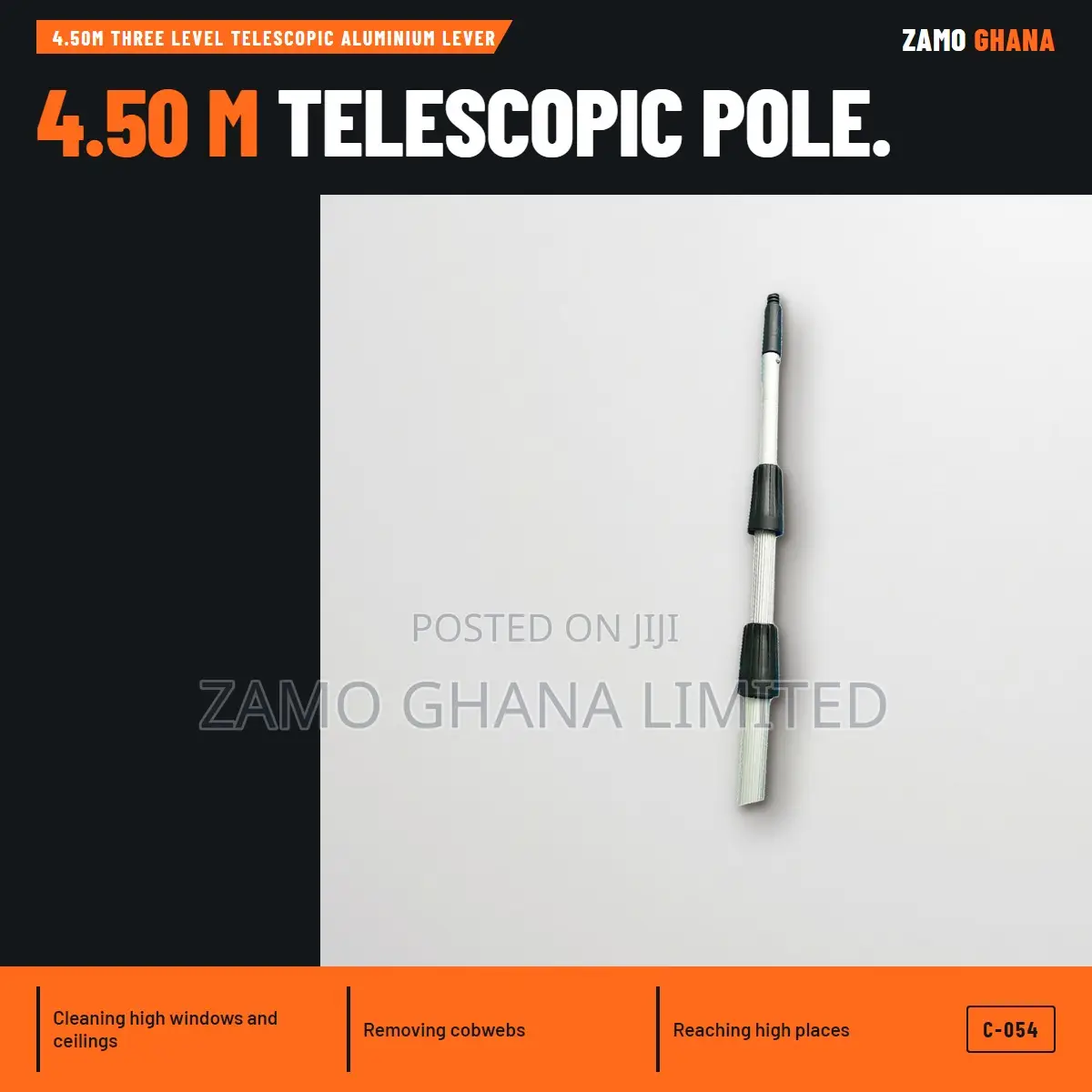 4.50M Three Level Telescopic Aluminium Lever - C-054