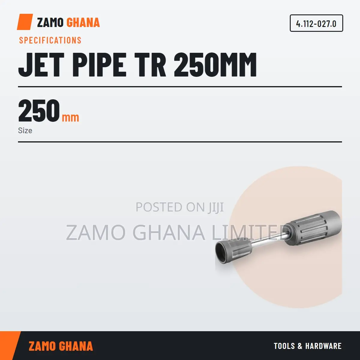 Jet Pipe Tr 250Mm - 4.112-027.0