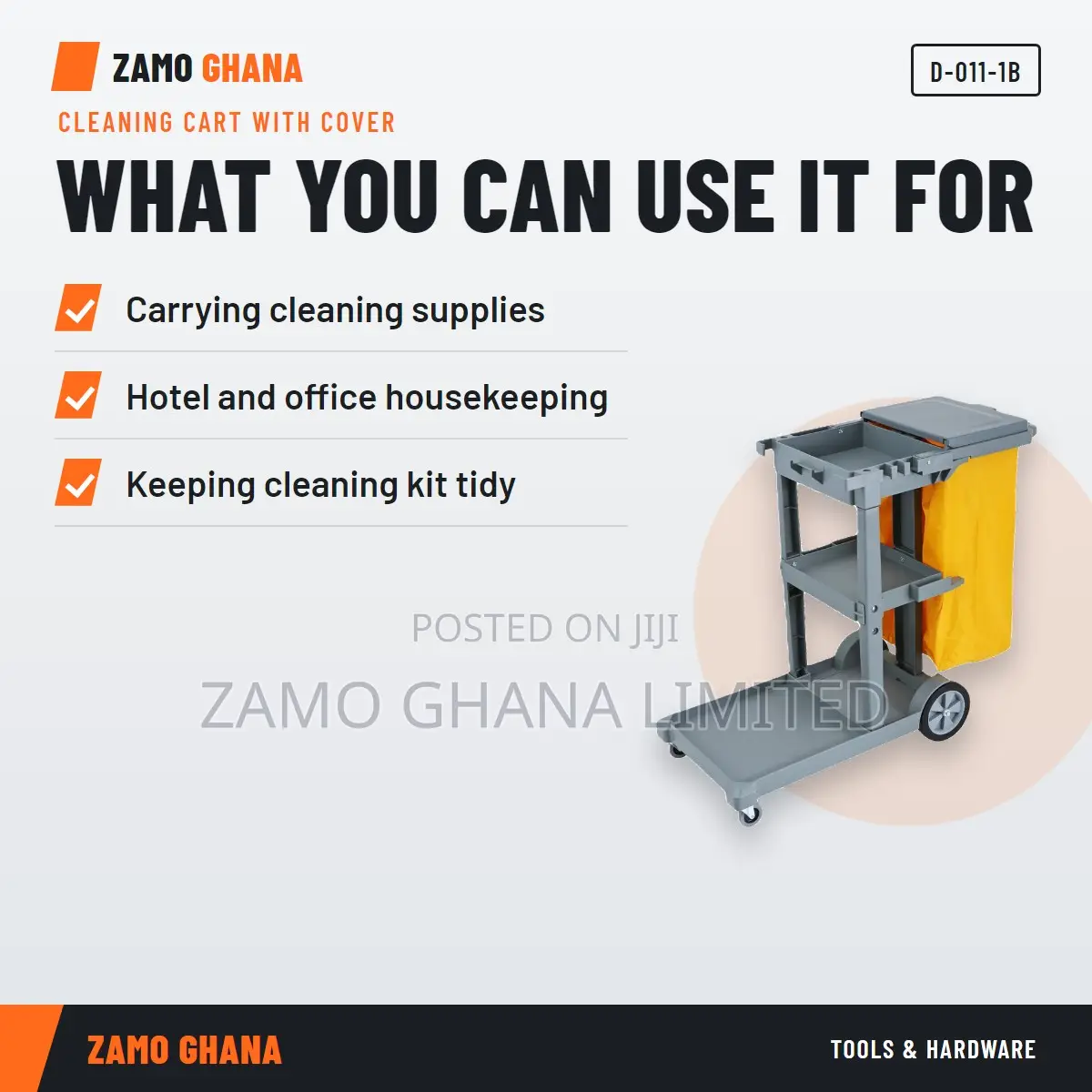Cleaning Cart With Cover - D-011-1b