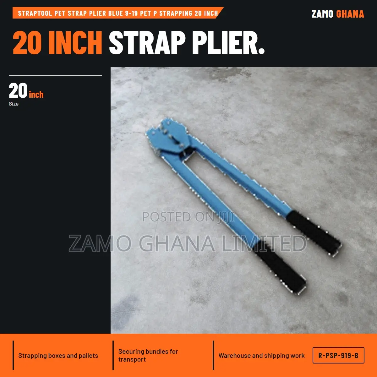 Straptool Pet Strap Plier Blue 9-19 Pet P Strapping 20 I - R-PSP-919-B