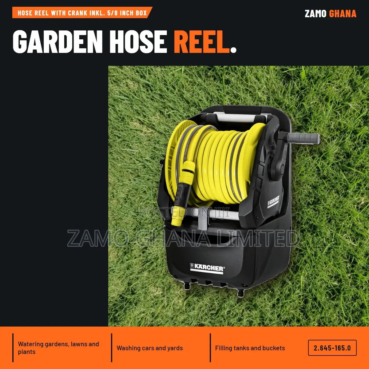 Hose Reel With Crank Inkl. 5/8 Inch Box - 2.645-165.0
