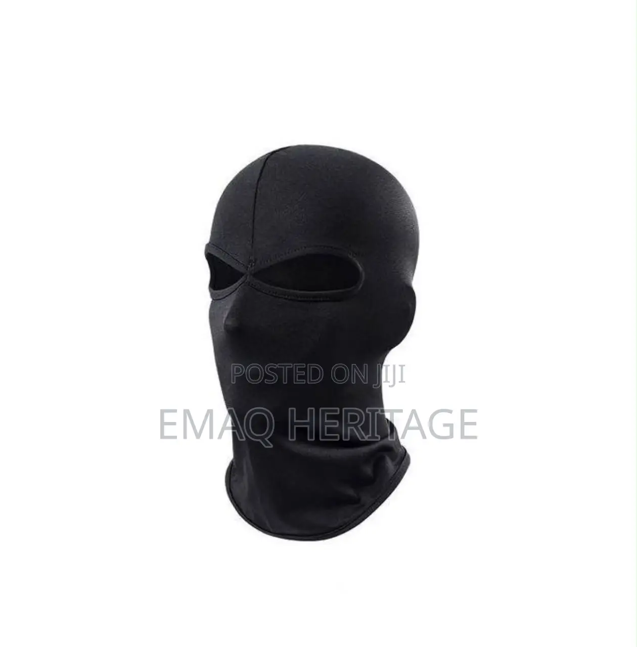 Black Full Face Mask - Motorcycle Face Cover - Unisex Balaclava