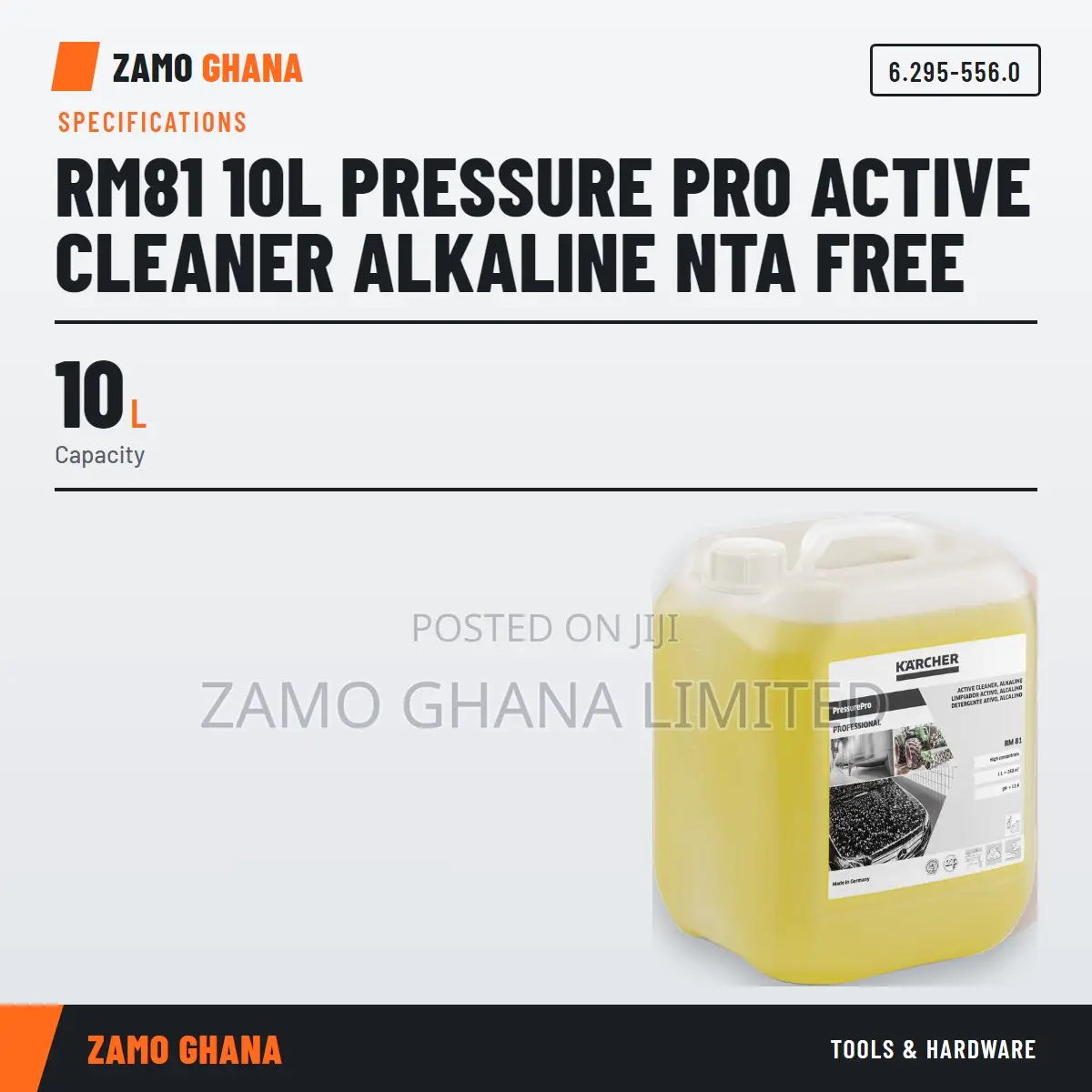 Rm81 10L Pressure Pro Active Cleaner Alkaline Nta Free - 6.295-556.0