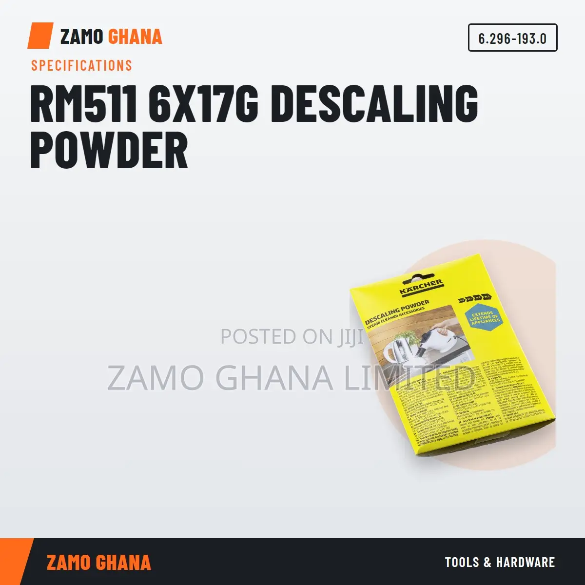 Rm511 6X17G Descaling Powder - 6.296-193.0