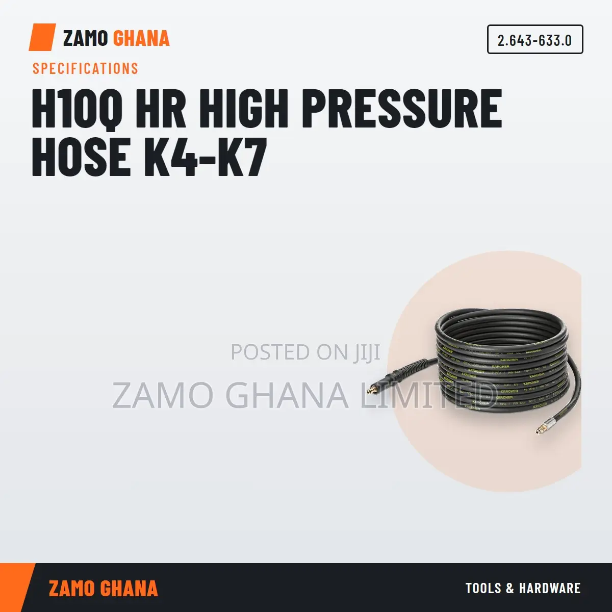 H10Q Hr High Pressure Hose K4-K7 - 2.643-633.0