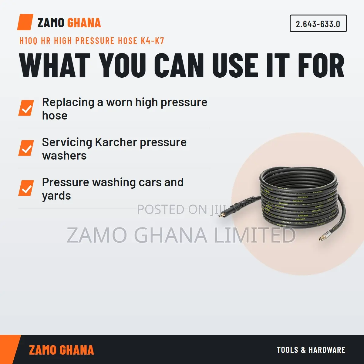 H10Q Hr High Pressure Hose K4-K7 - 2.643-633.0