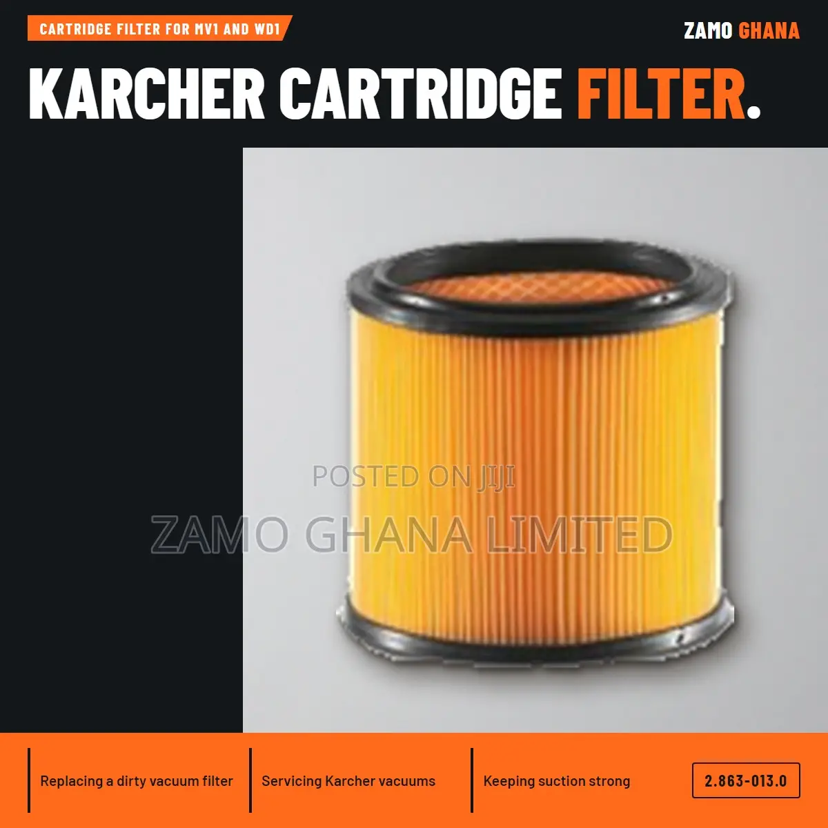 Cartridge Filter for Mv1 and Wd1 - 2.863-013.0