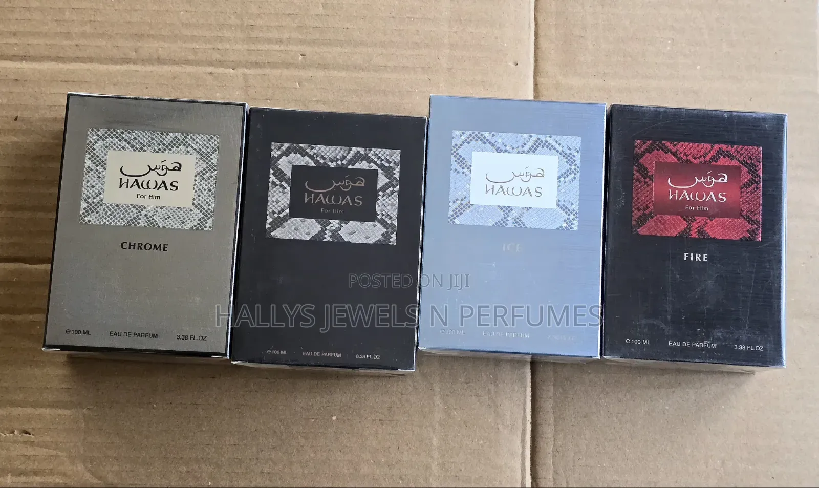 Rasasi Hawas (Ice, Fire, for Him, Chrome) Perfumes