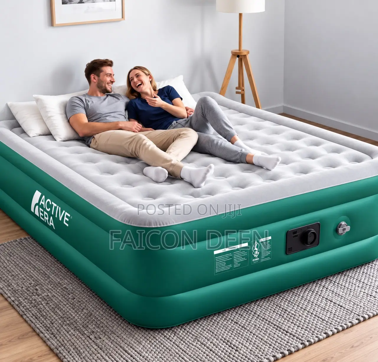 High Class Inflatable Bedding ;Automatic Inbuilt Pump Double Size Bed