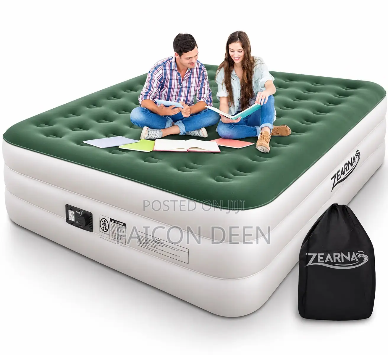 Unbearable Sleeping Conveniences ; Double Air Bed With an Inbuilt Pump
