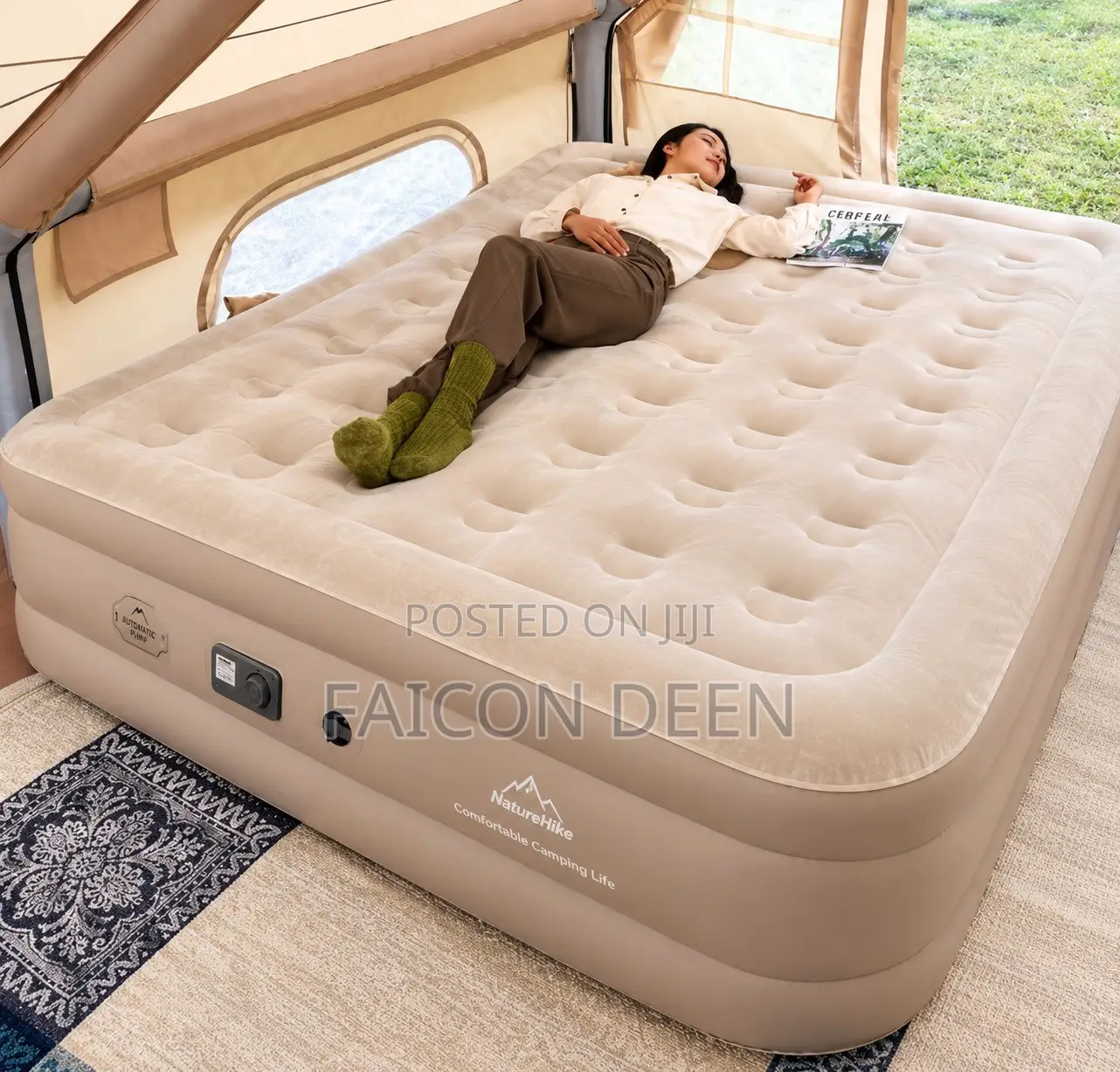 The Modern Travelers Choice ; Double Mattress With an Inbuilt Pump