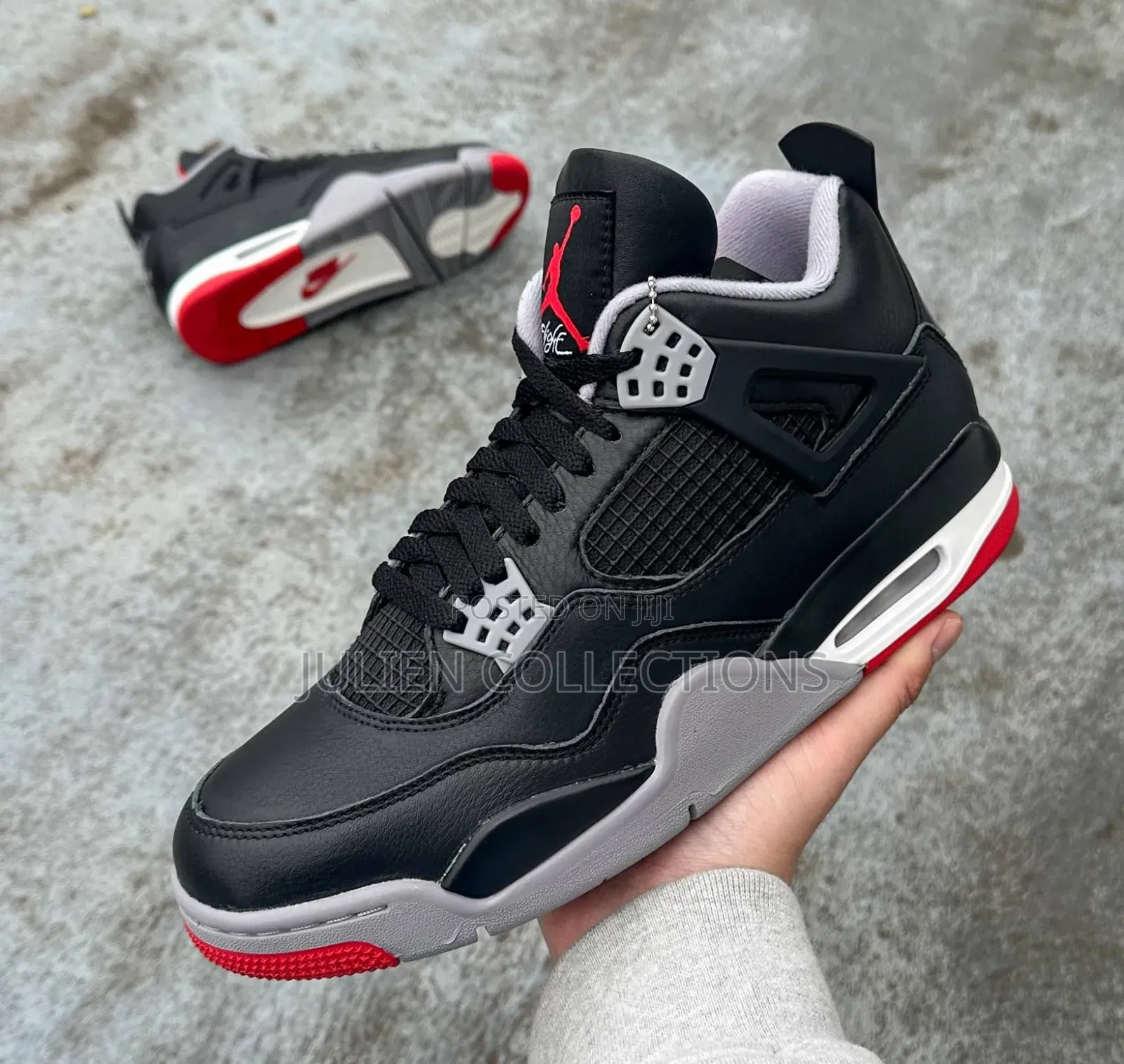 Jordan Retro 4 Bred Leather