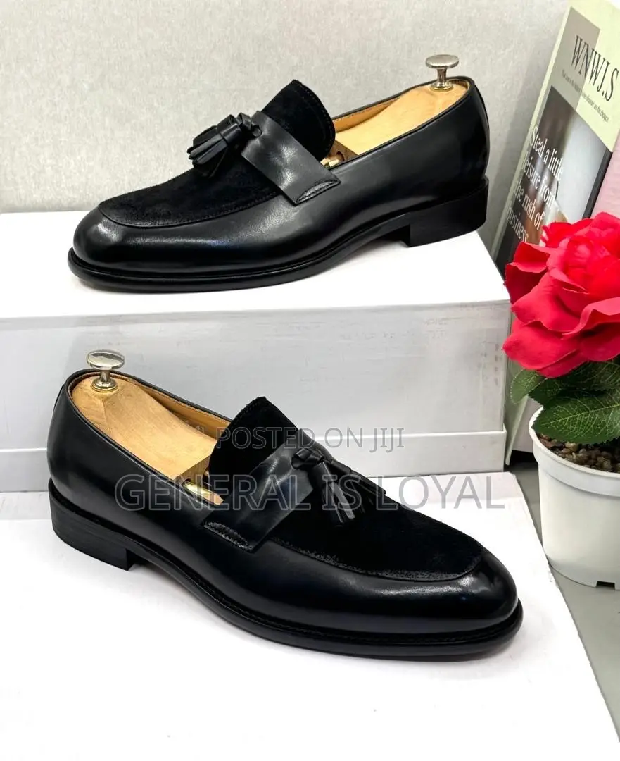 Tomford Black Leather and Suede Men’s Loafers
