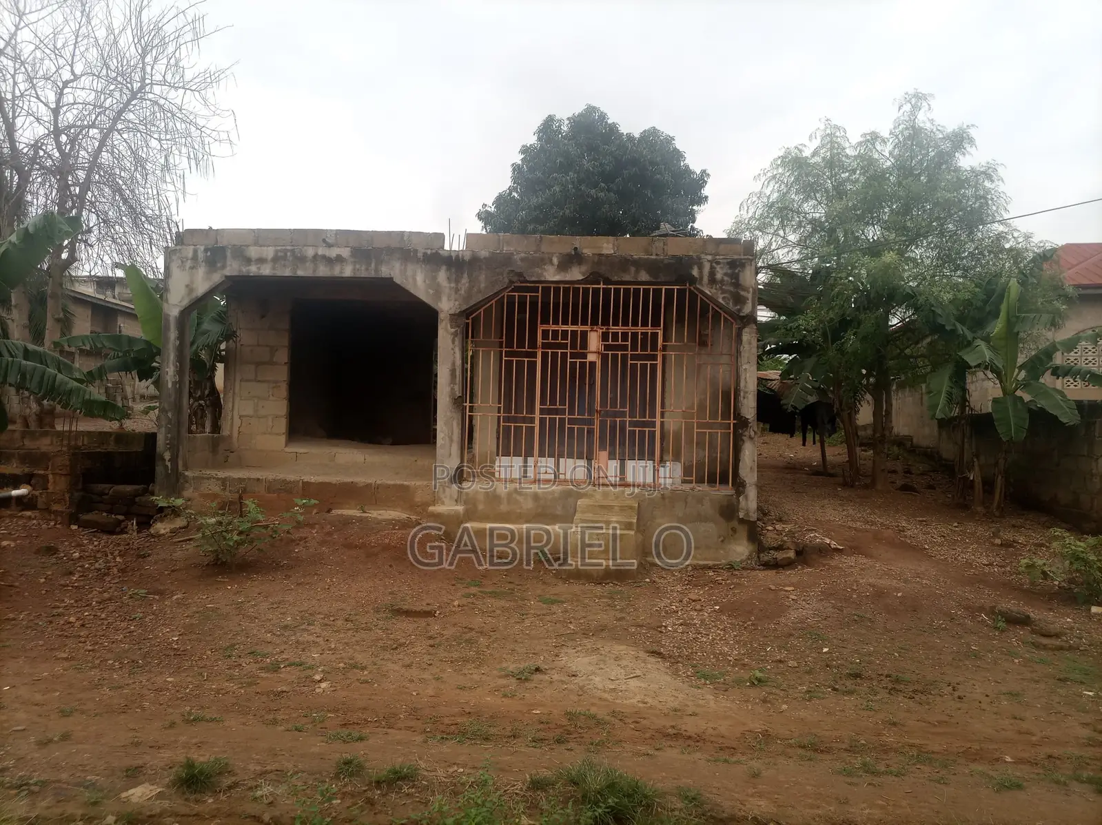 Fenced Plot With 2 Buildings on It at Afrancho Bible School Kumssi