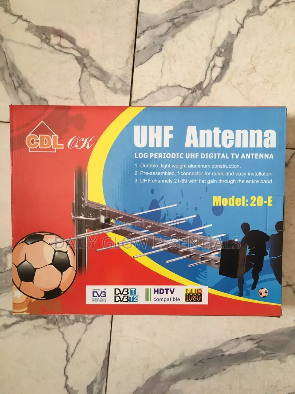 20 Element TV Antenna – Strong Outdoor Signal Reception