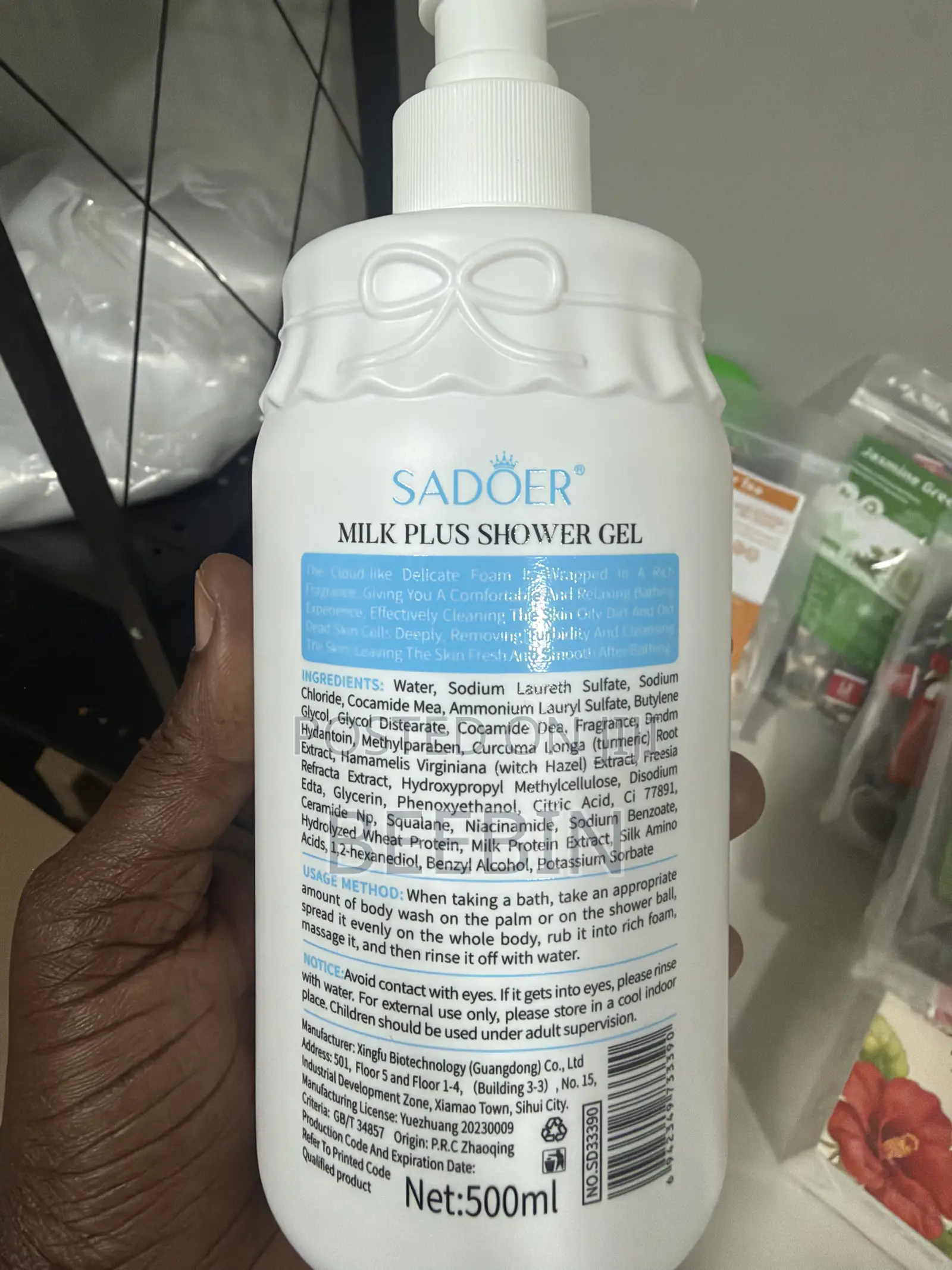 Original Sadoer Ceramide Milk Whitening Shower Gel - 500m