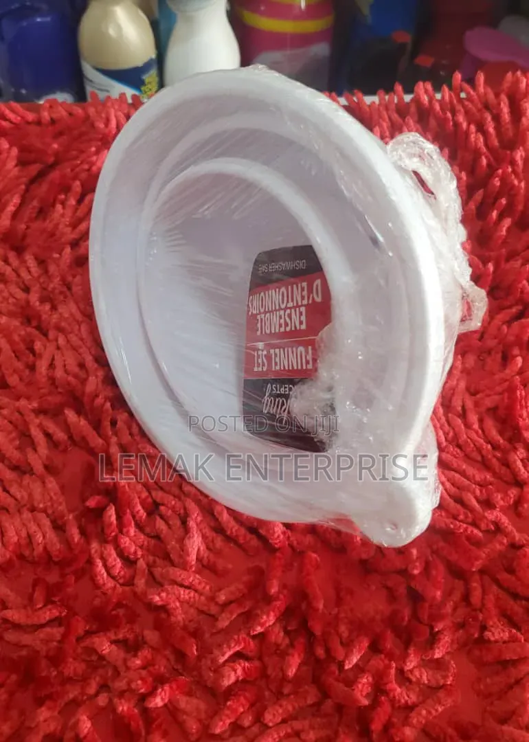 Cooking Concepts 3-Piece Plastic Funnel Set