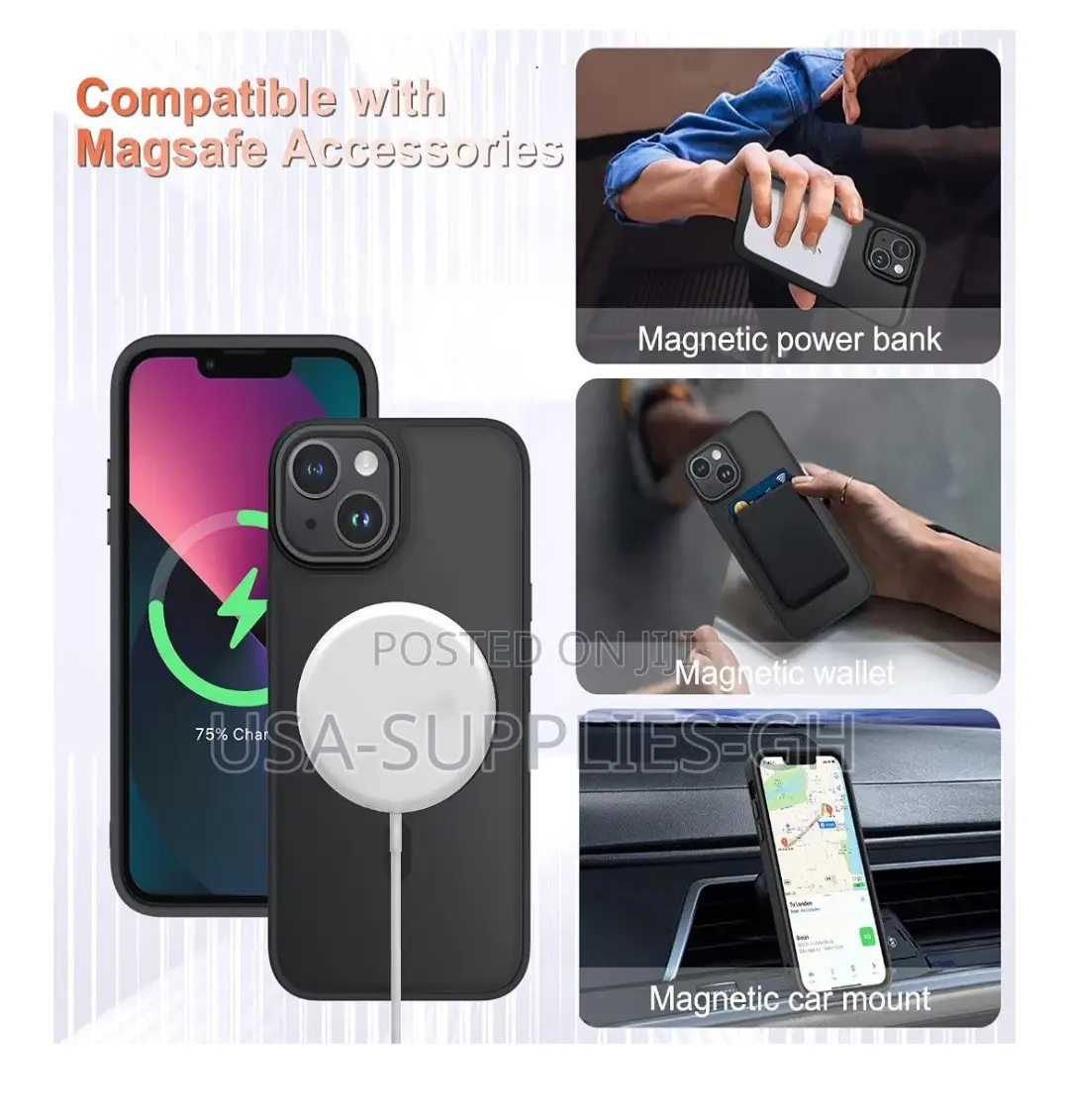 iPhone 14 /13 Phone Case With Tempered Glass Screen Protector From USA