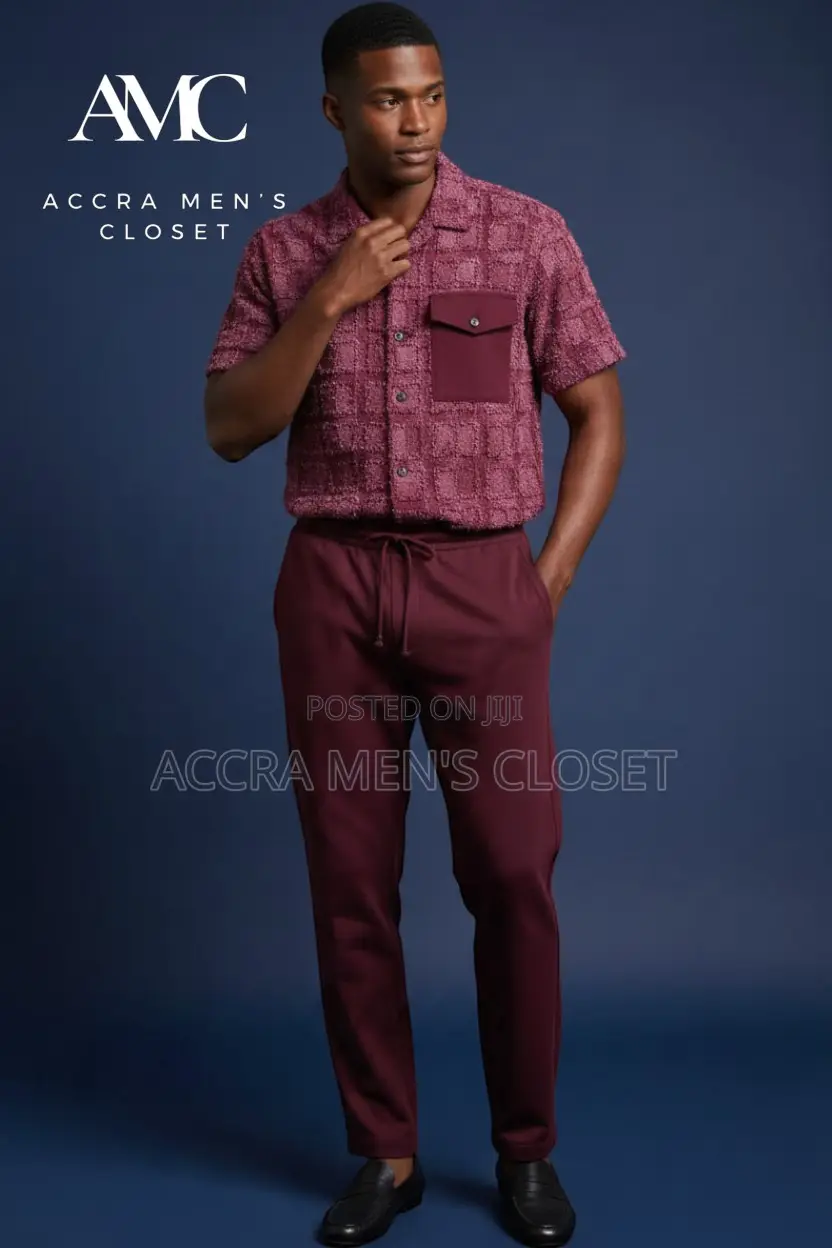 Men’s Smart Wear Sets (Short Sleeve Tops & Trousers)