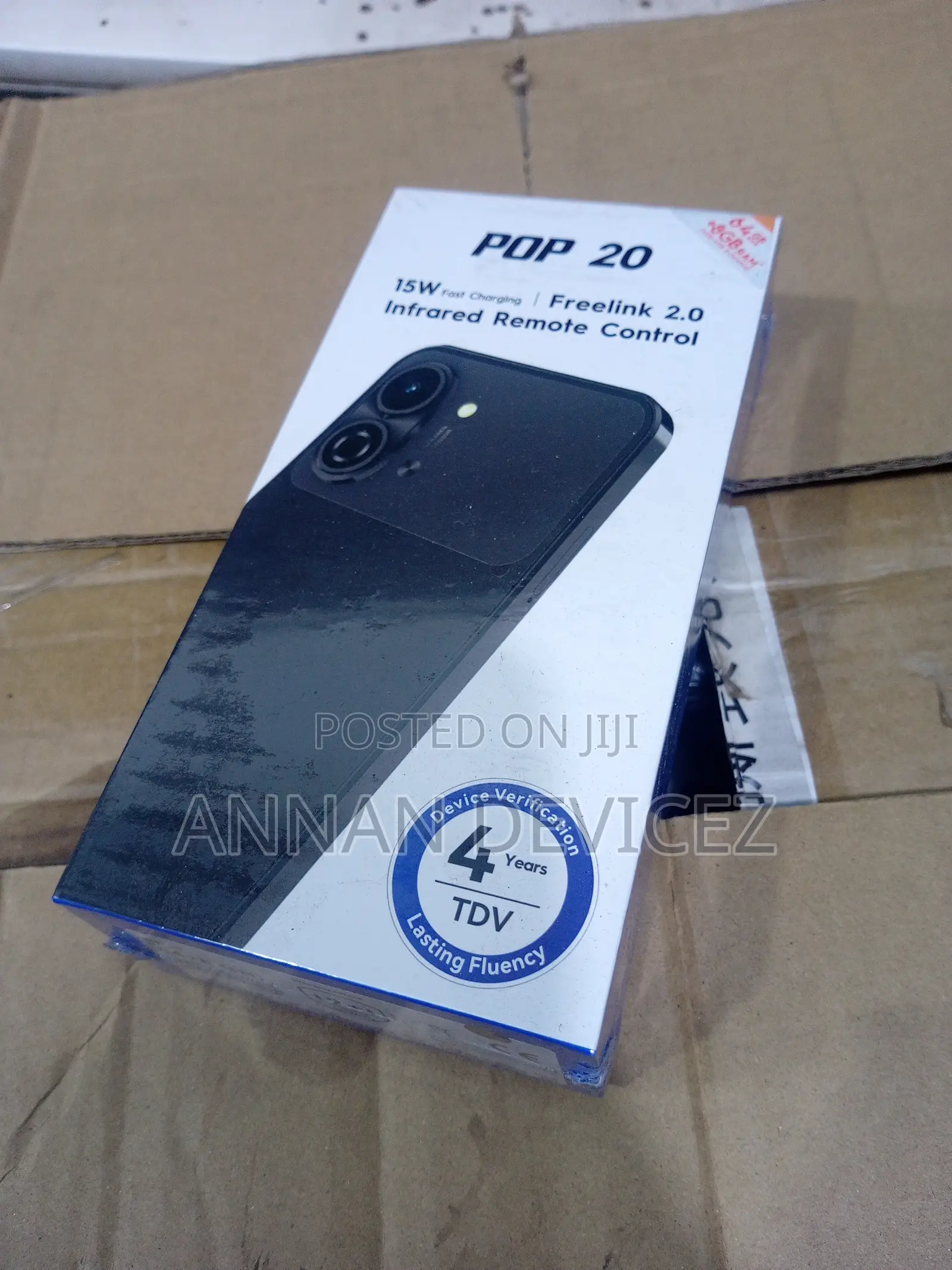 New Tecno Pop 20 64 GB Black