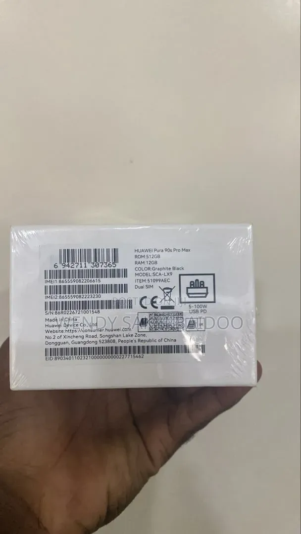 New Huawei Pura 90 Pro Max 512 GB Black