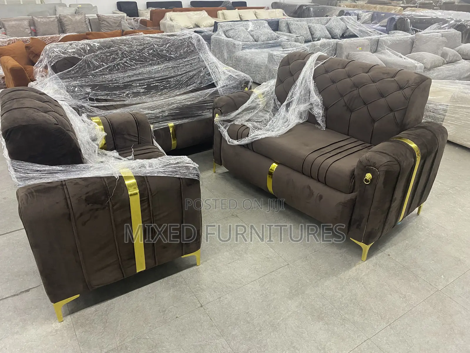 Suede Sofa Sets for Living 3 in 1, 2 in 1 and Single