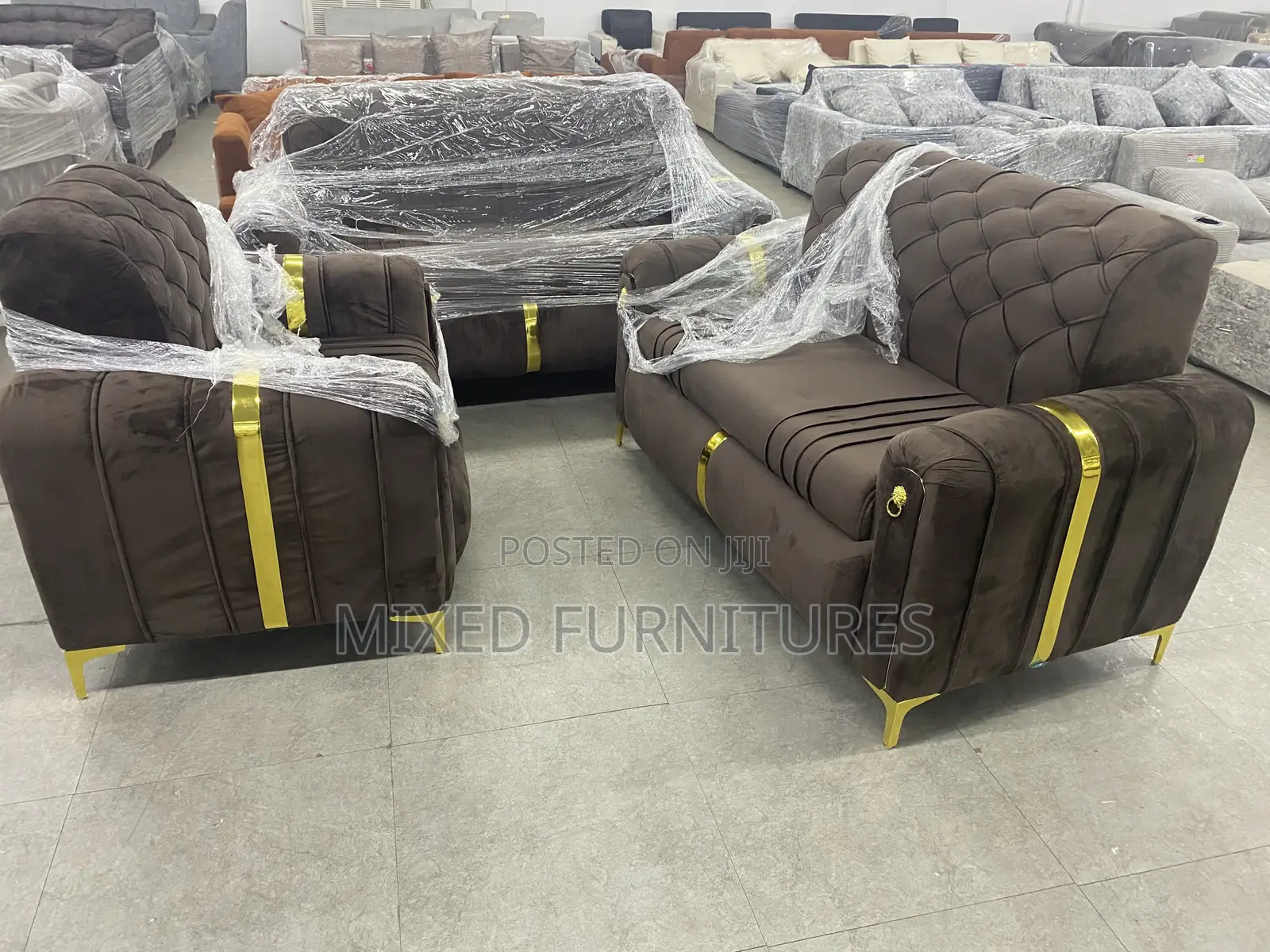Suede Sofa Sets for Living 3 in 1, 2 in 1 and Single