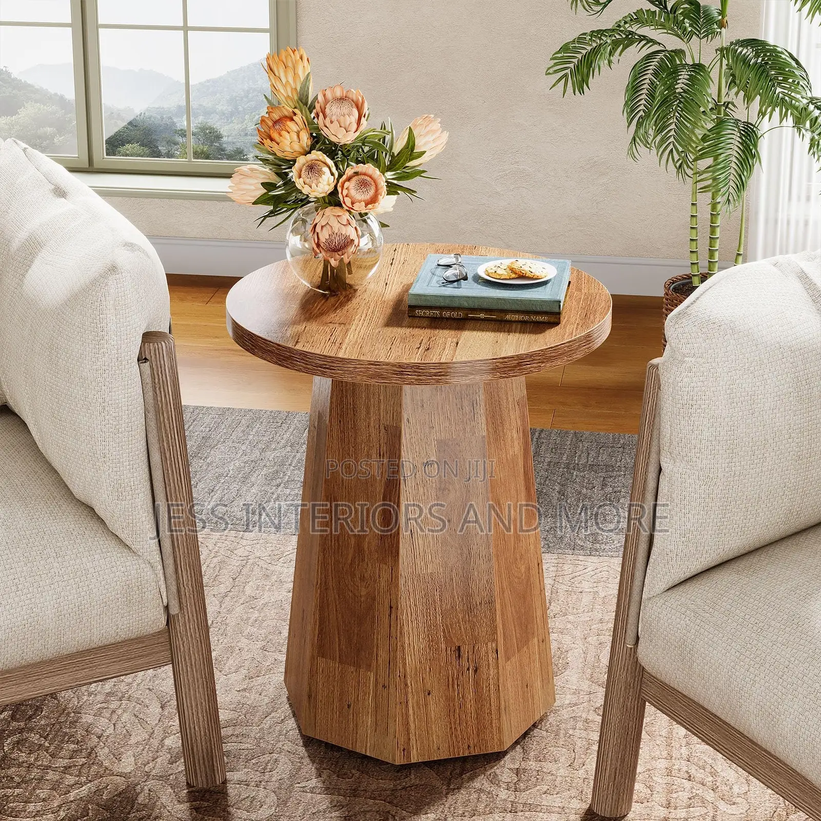Side Table (Round Pedestal)