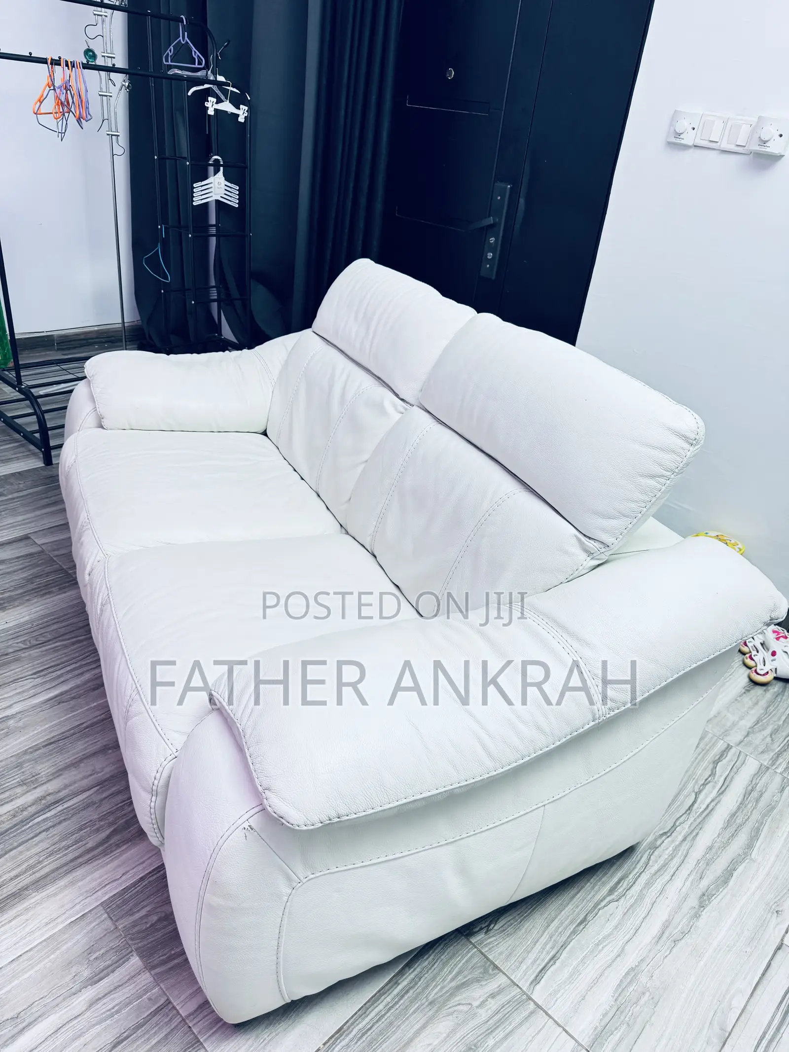 White Leather Sofa