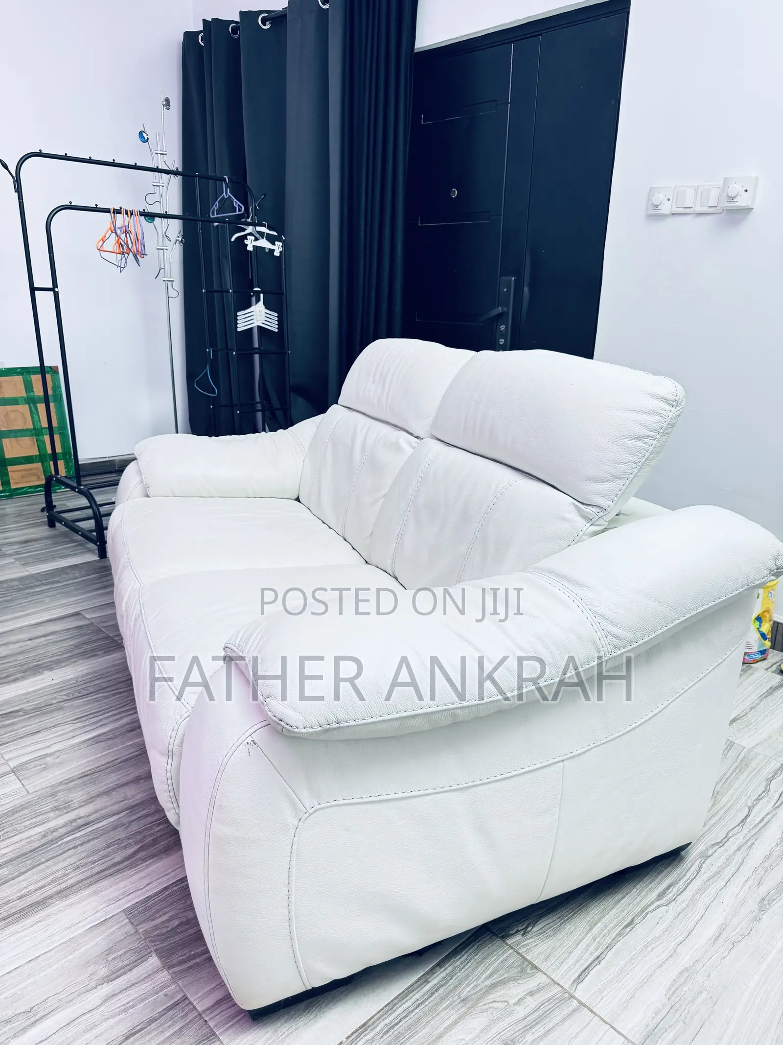 White Leather Sofa