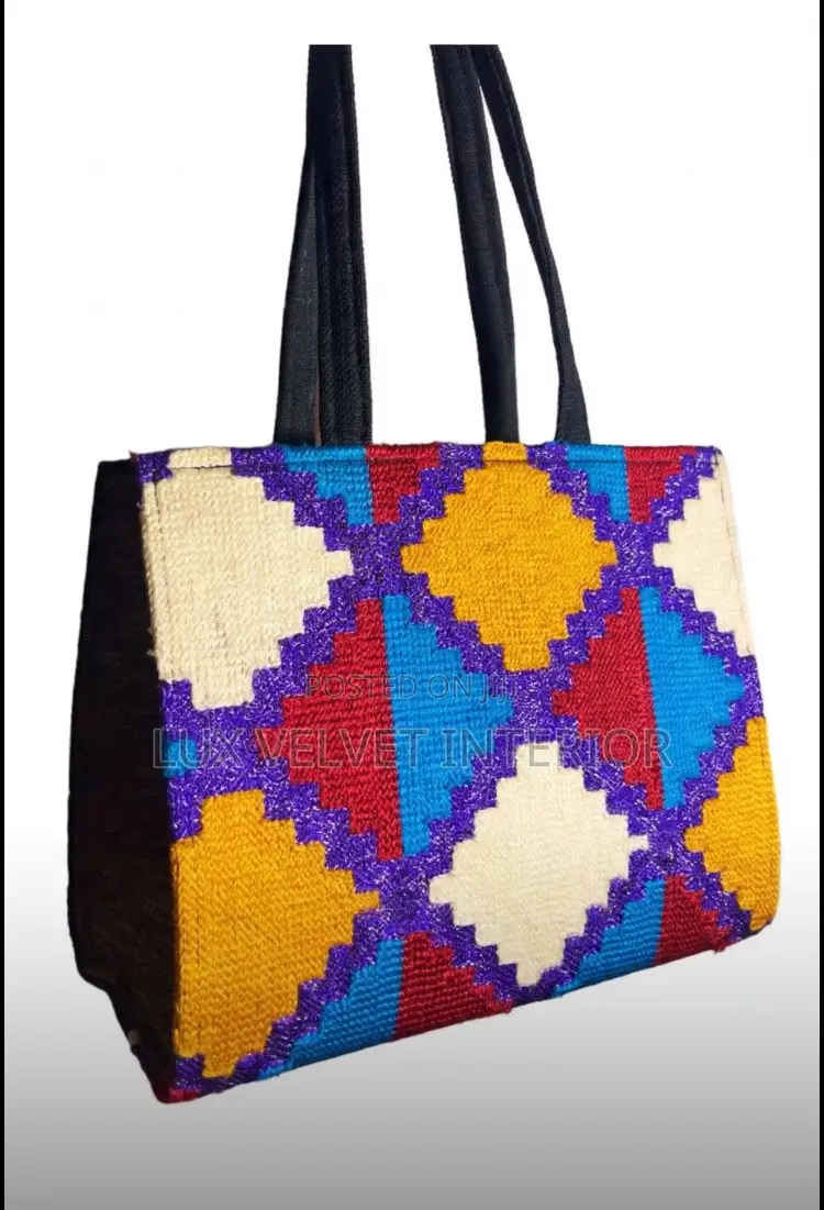 Classic Jute Tote Bag Handmade - Ladies Fashion