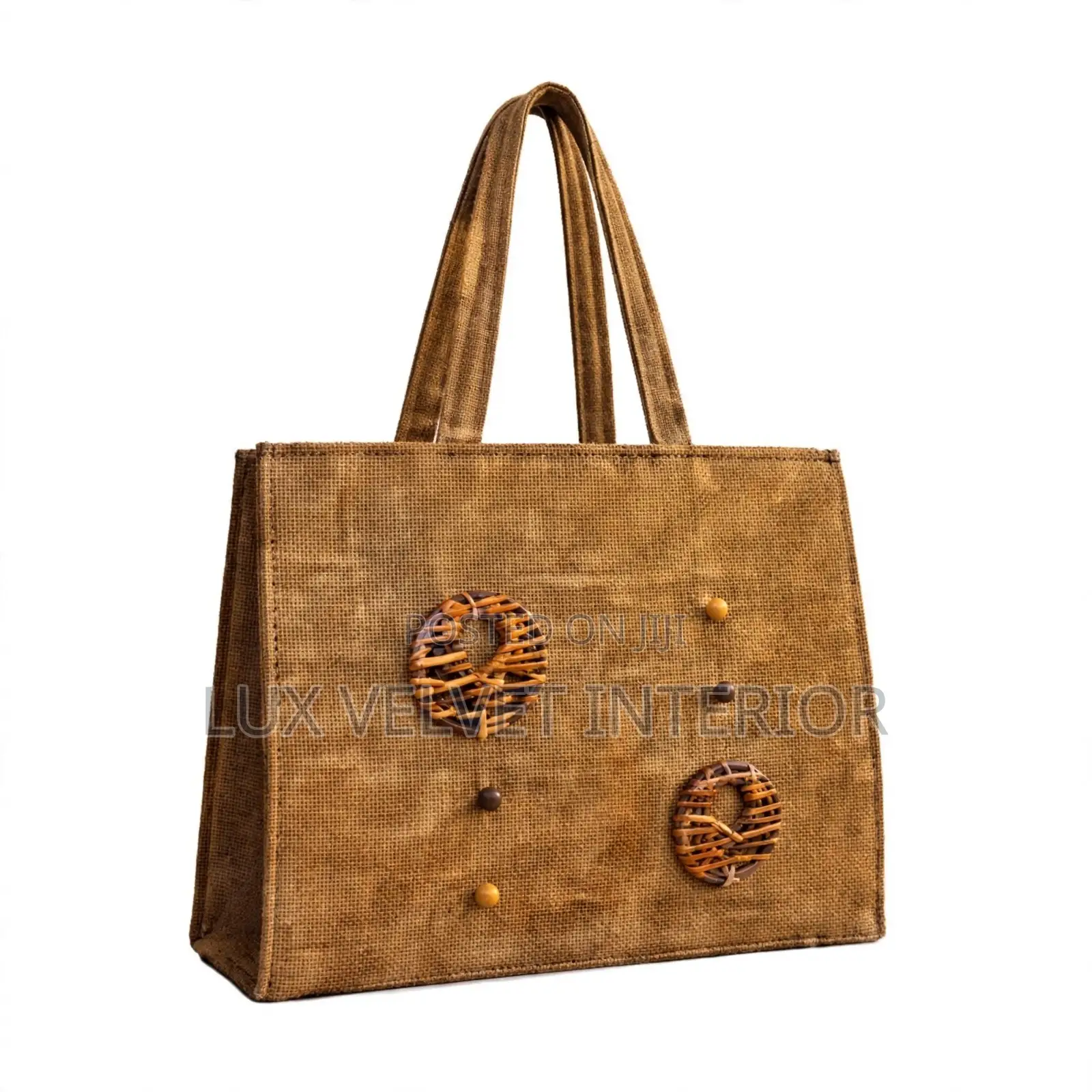 Classic Jute Tote Bag Handmade - Ladies Fashion