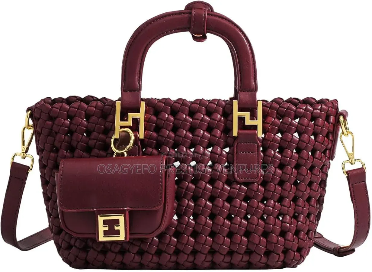 Luxury Woven Handbag Set