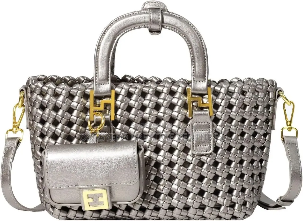 Luxury Woven Handbag Set