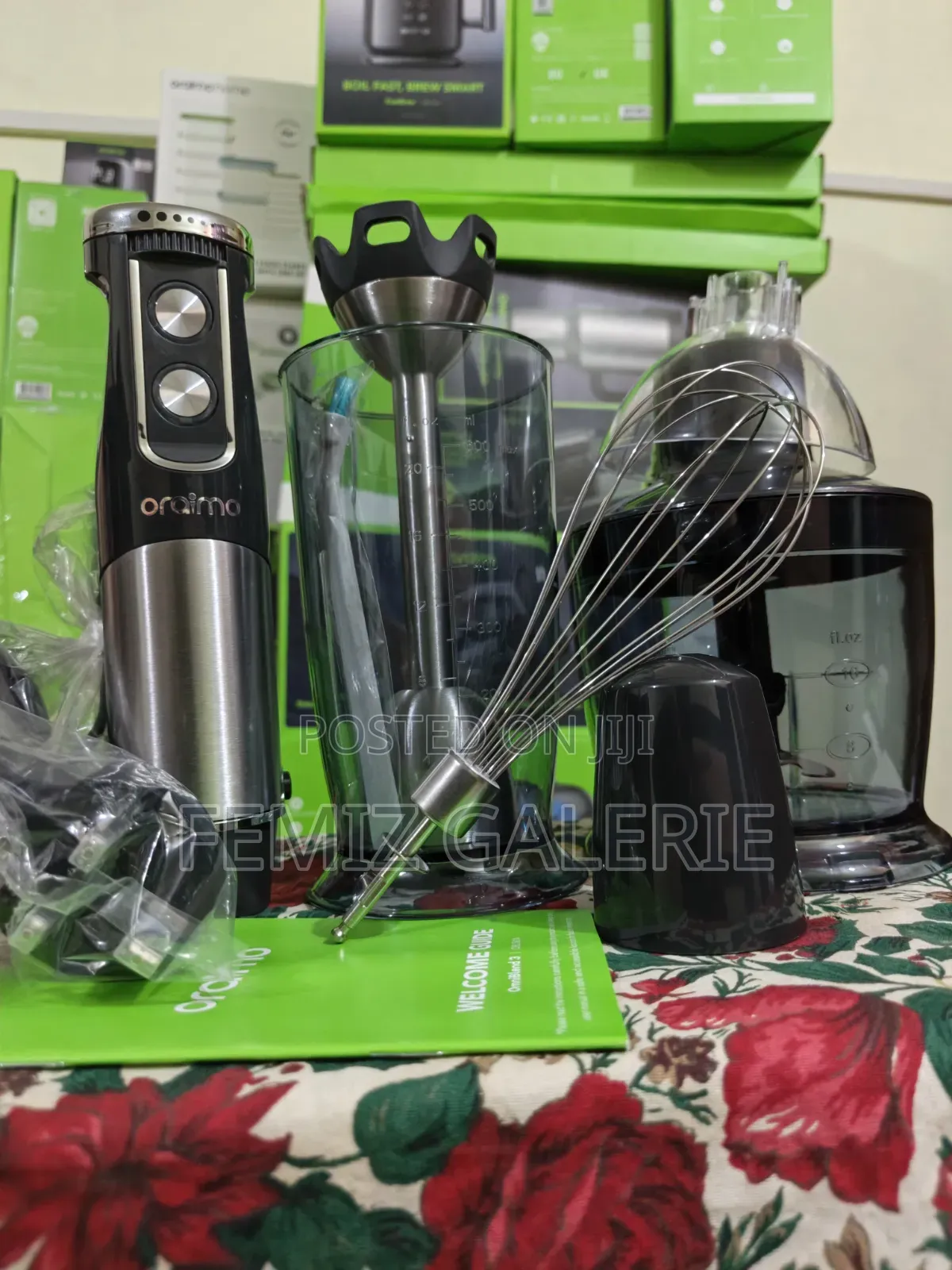 Oraimo OmniBlend 3 800W 6In1 Rapid Blending Hand Blender