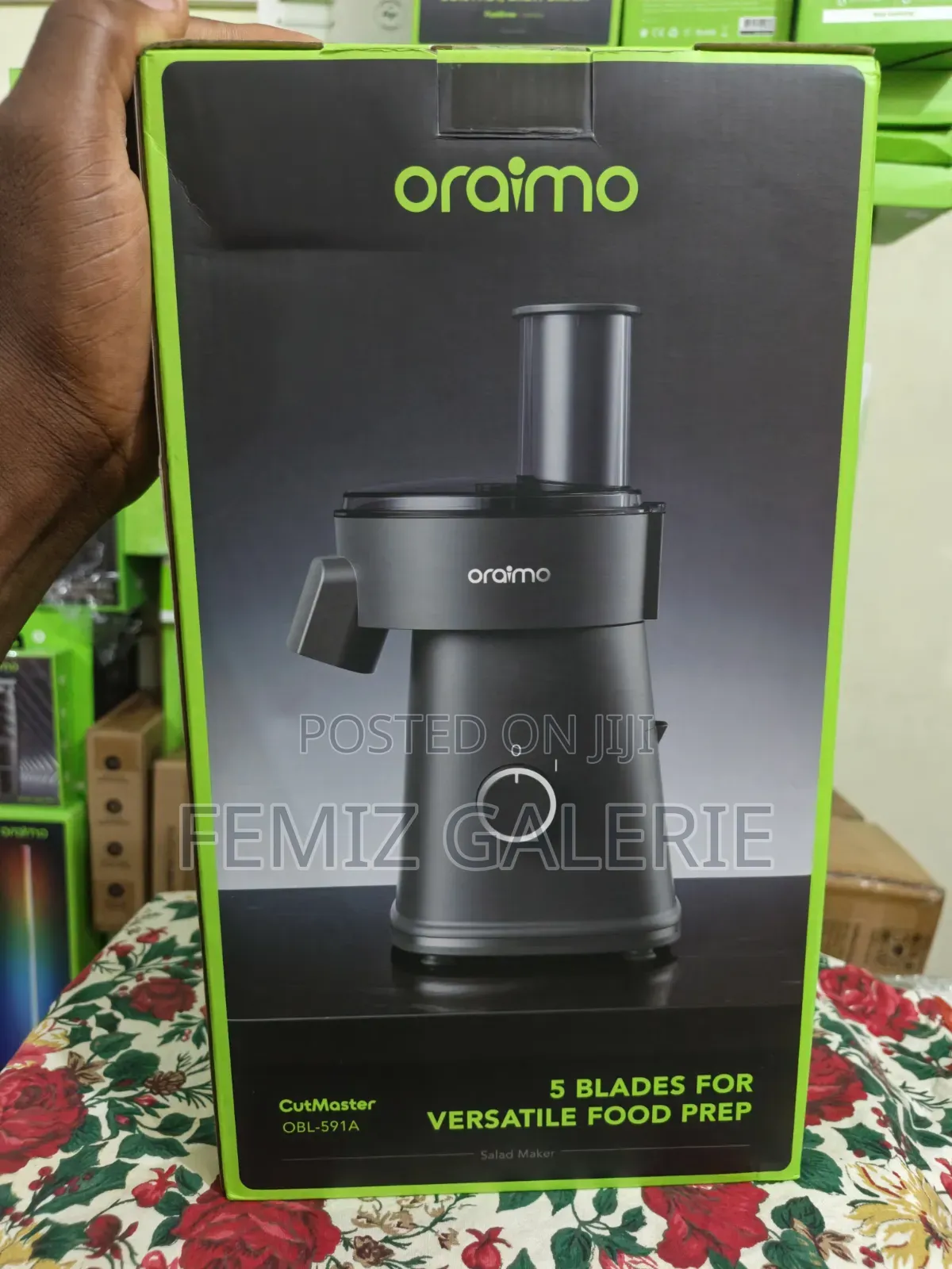 Oraimo CutMaster 200W Electric Salad Maker–5 Interchangeable Blade Set