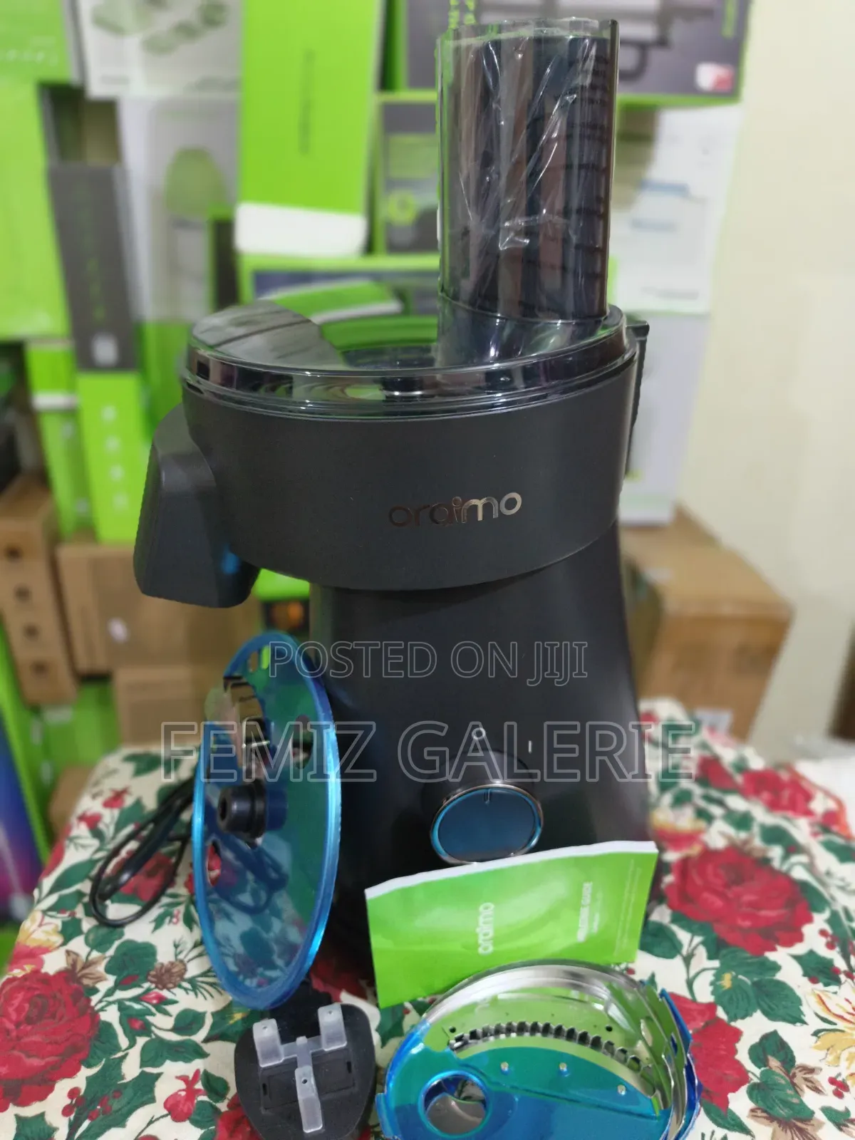 Oraimo CutMaster 200W Electric Salad Maker–5 Interchangeable Blade Set