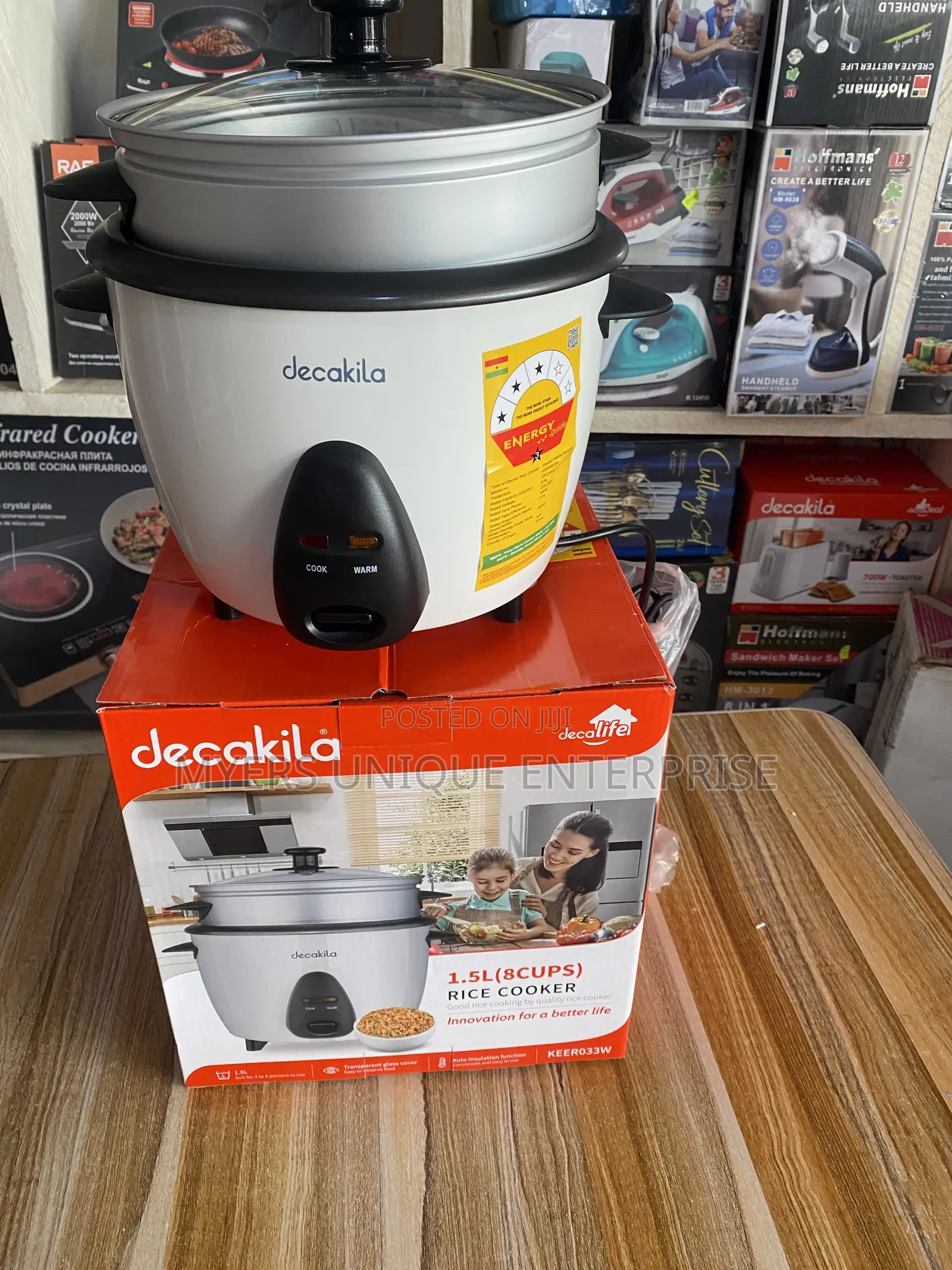 1.5L Durable Rice Cooker With Aluminum Steamer